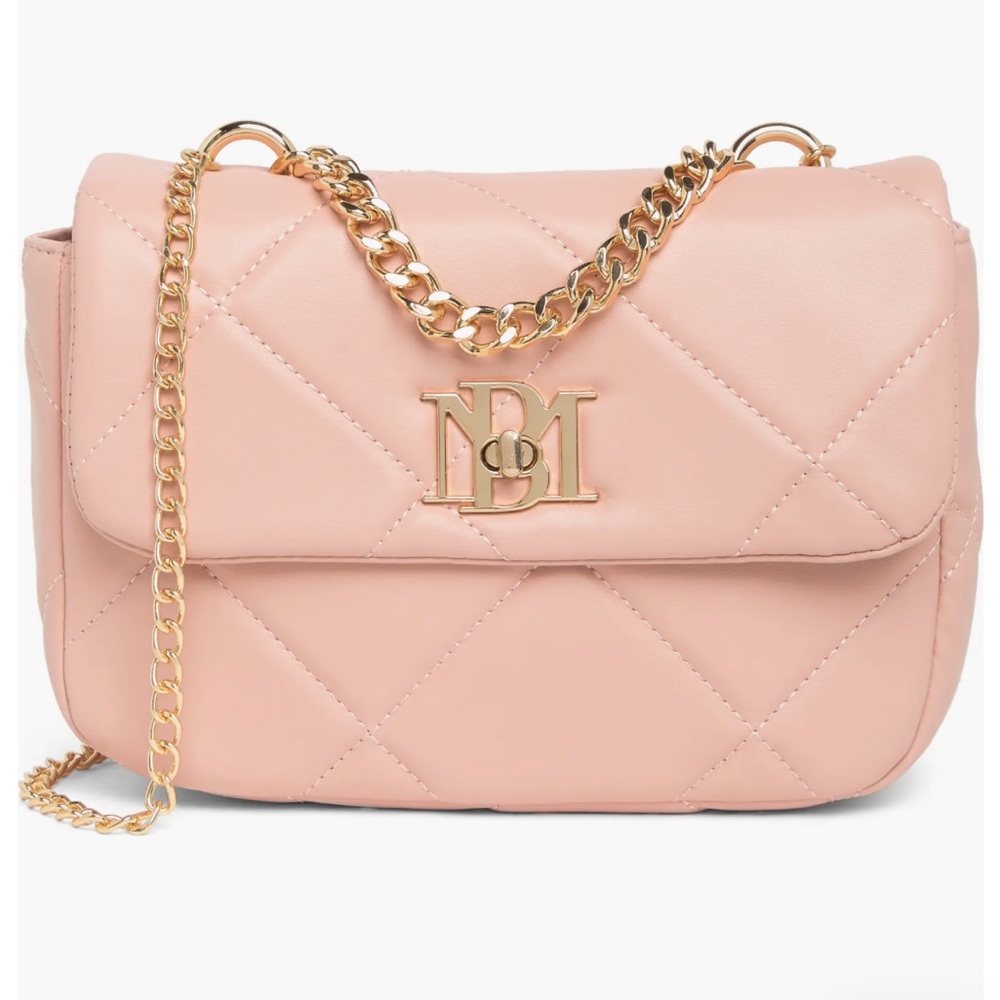 Badgley Mischka NWT - Blush Pink Quilted Chain Purse